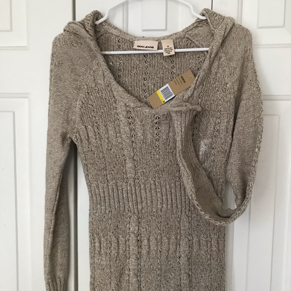 NWT DKNY sweater with hood